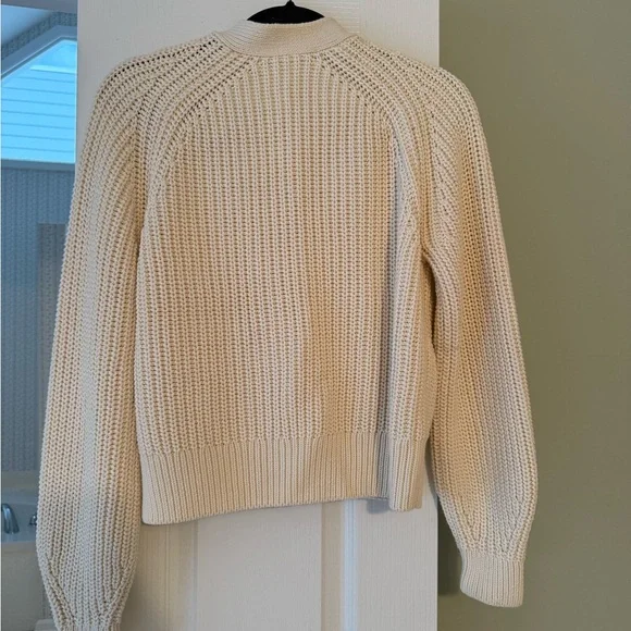 Everlane Cream Button-Up Cardigan - Picture 2 of 3